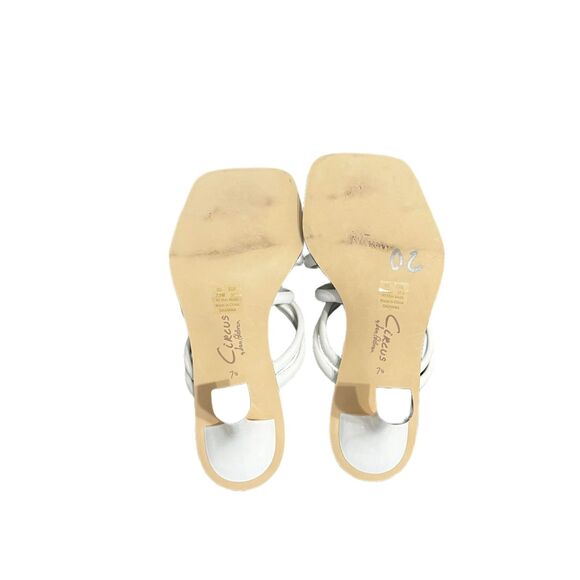 Circus by Sam Edelman White Strappy Heels Sandals - Size 6 - Picture 5 of 5